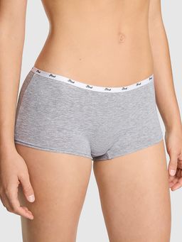 Victoria's Secret - PINK Logo Cotton Boyshort Panty Grey