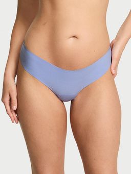 Victoria's Secret - No-Show Mesh-Back Logo Thong Panty Purple