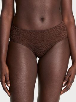 Victoria's Secret - Lacie Lace-Up Bow Cheeky Panty Brown