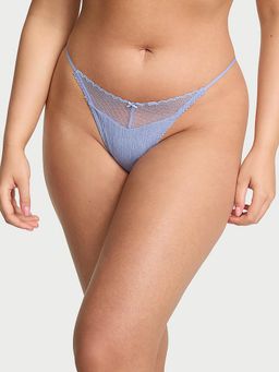 Victoria's Secret - Stretch Pointelle V-String Panty Lavender