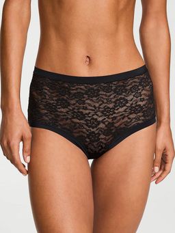 Victoria's Secret - No-Show Lacie Modern Brief Panty Black