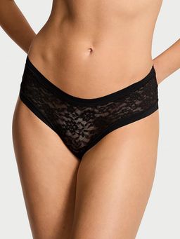 Victoria's Secret - No-Show Lacie Cheeky Panty Black