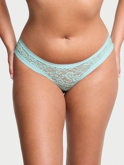 Victoria's Secret - No-Show Lacie Thong Panty Blue