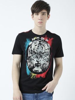 Huetrap - Mens Black Short Sleeve T-Shirt