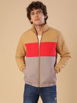 Campus Sutra - Men Solid Stylish Casual Winter Bomber Jackets