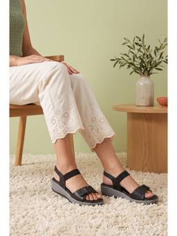ZELION - Women Black Synthetic Heels