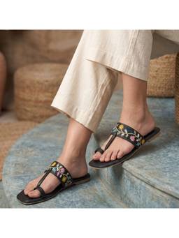 ZELION - Women Black Synthetic Flats