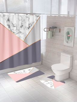 The Better Home - Curtain & Bathmat Multicolour