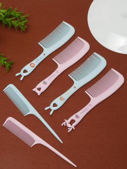 Stol'N - Pack of 6 Printed Hair Combs - Multi-Color