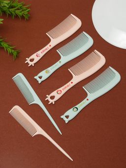 Stol'N - Pack of 6 Printed Hair Combs - Multi-Color