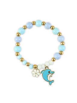 Asthetika Kids - Dolphin Charm Beaded Bracelet