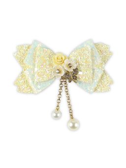 Asthetika Kids - Glitter Fabric Bow Hair Clip