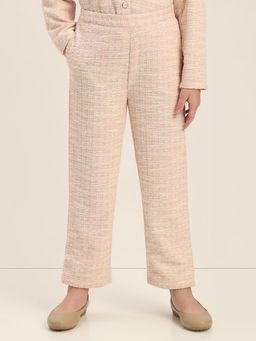 VERO MODA - Girl Light Pink Tweed Pants