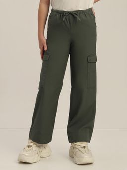 VERO MODA - Girl Olive Green Cargo Pants