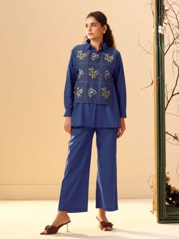 Autumnlane - Women's Floral Blue Co-Ord Set