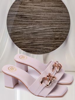 Twenty Dresses by Nykaa Fashion - Womens Block Heel Sandals - Purple