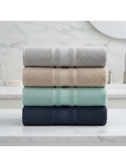 Athom Living - Multi-Color Solid Ultra Soft Cotton Bath Towels (Pack of 4) (M)
