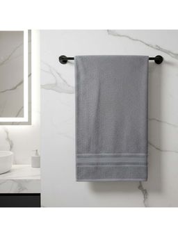 Athom Living - Grey Solid Ultra Soft Cotton Bath Towel (M)