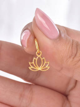 Nishani - 925 Silver Lotus Charm