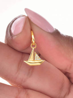 Nishani - 925 Silver Boat Charm