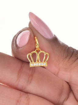 Nishani - 925 Silver Crown Charm