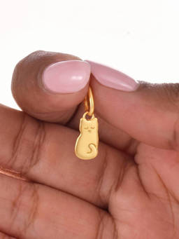 Nishani - 925 Silver Cat Charm