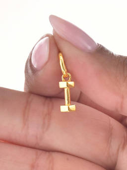 Nishani - 925 Silver Dumbbell Charm