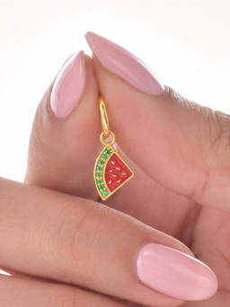 Nishani - 925 Silver Watermelon Charm