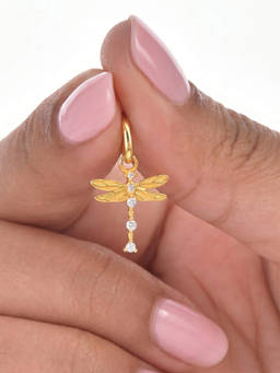 Nishani - 925 Silver Dragonfly Charm