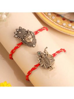 Cosa Nostraa - Shrinath Ji Antique Gold Premium Designer Rakhi (Pack Of 2)