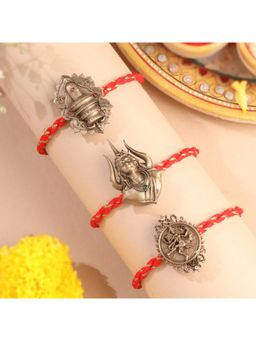 Cosa Nostraa - Nataraja, Shivling And Cosmic Dance Designer Rakhi (Pack Of 3)