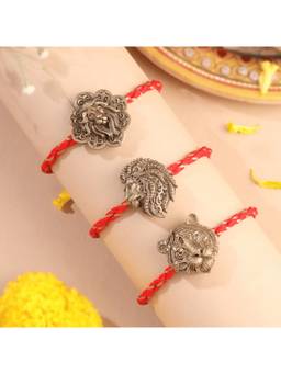 Cosa Nostraa - Lion And Tiger Premium Designer Rakhi (Pack Of 3)