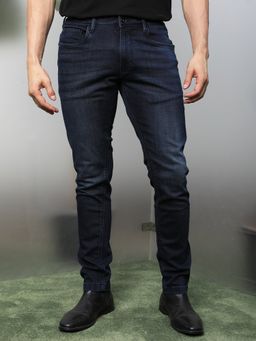 Rare Rabbit - Chevillon Navy Smart Dark Wash Denim Jeans