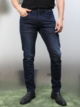 Rare Rabbit - Oeko Navy Smart Dark Wash Denim Jeans
