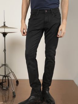 Rare Rabbit - Riom Grey Smart Dark Wash Denim Jeans