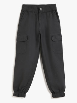 Campana - Boys Travis Cotton Lycra Joggers - Dark Grey
