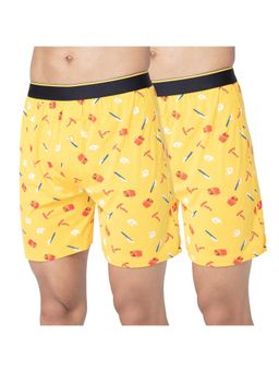 Bummer - Multi-Color Mens Printed Micro Modal Boxers Ultra Soft & Breathable (Pack of 2)