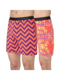 Bummer - Multi-Color Mens Printed Micro Modal Boxers Ultra Soft & Breathable (Pack of 2)