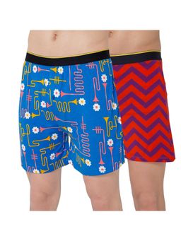 Bummer - Multi-Color Mens Printed Micro Modal Boxers Ultra Soft & Breathable (Pack of 2)