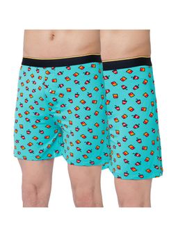 Bummer - Multi-Color Mens Printed Micro Modal Boxers Ultra Soft & Breathable (Pack of 2)