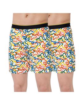 Bummer - Multi-Color Mens Printed Micro Modal Boxers Ultra Soft & Breathable (Pack of 2)
