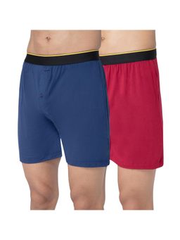 Bummer - Multi-Color Mens Solid Micro Modal Boxers Ultra Soft & Breathable (Pack of 2)