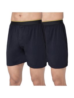 Bummer - Black Mens Solid Micro Modal Boxers Ultra Soft & Breathable (Pack of 2)