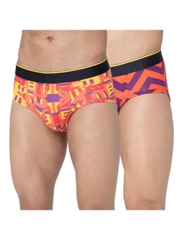 Bummer - Multi-Color Mens Printed Micro Modal Briefs Ultra Soft & Breathable (Pack of 2)