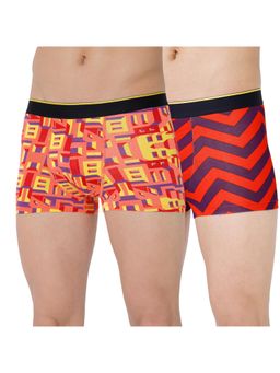 Bummer - Multi-Color Mens Printed Micro Modal Trunks Ultra Soft & Breathable (Pack of 2)