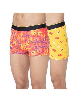 Bummer - Multi-Color Mens Printed Micro Modal Trunks Ultra Soft & Breathable (Pack of 2)
