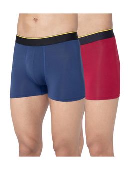Bummer - Multi-Color Mens Solid Micro Modal Trunks Ultra Soft & Breathable (Pack of 2)
