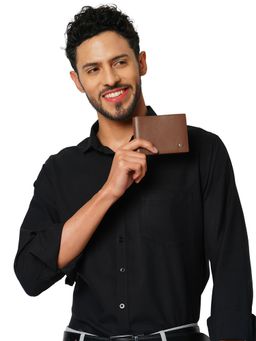 Perquisite - Coin Poshpocket Slim Dark Tan Mens Wallet