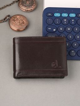CLOG LONDON - Men Brown Solid Flap Closure Two Fold Wallet