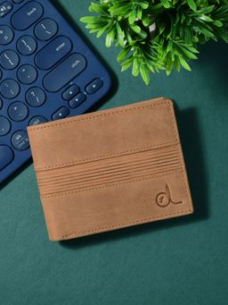 CLOG LONDON - Men Tan Solid Flap Closure Two Fold Wallet